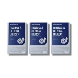 NutriOne Life 뉴트리원 어골칼슘 마그네슘 비타민D 60정 1박스x1개월 NutriOne Fish Bone Calcium Magnesium Vitamin D 60 Tablets 1 Box x 1 Month