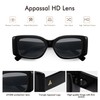 Appassal Retro Rectangle Sunglasses Women Men Trendy Vintage Square Sunnies