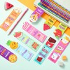 Teling 60 Pcs Inspirational Scented Pencils and Scented Bookmarks Sets