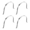 sourcing map 4Pcs Rigid Pipe Straps, 140mm(5.51") 304 Stainless Steel