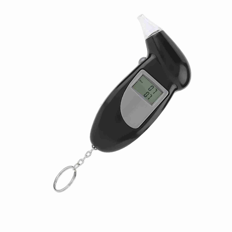 Digital LCD Screen Alcohol Breath Tester Portable Keychain Breath Analyzer