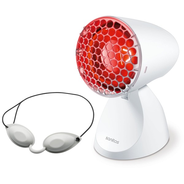 Sanitas SIL 06 Infrared Lamp with Protective Grille, Soothing Heat to Support the Healing Process
