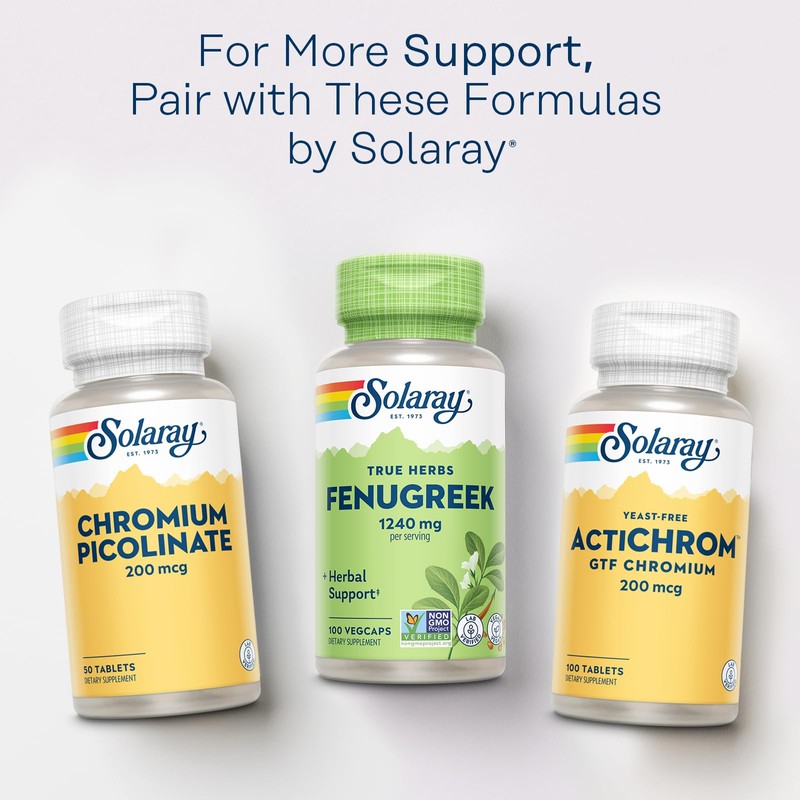 SOLARAY Fenugreek Seed 1240 mg, Healthy Digestion Support and More,