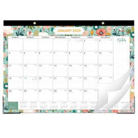 2026 Desk Calendar - 2026 Calendar from Jan. 2026 - Dec. 2026, 12 Monthly Desk Calendar 2026 Large 12" x 17", Ruled Block, To-do List & Note