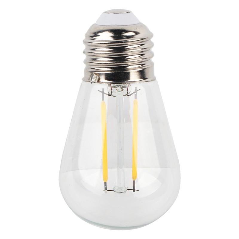 10Pcs Vintage Light Bulb S14 E27 180LM Transparent Glass LED