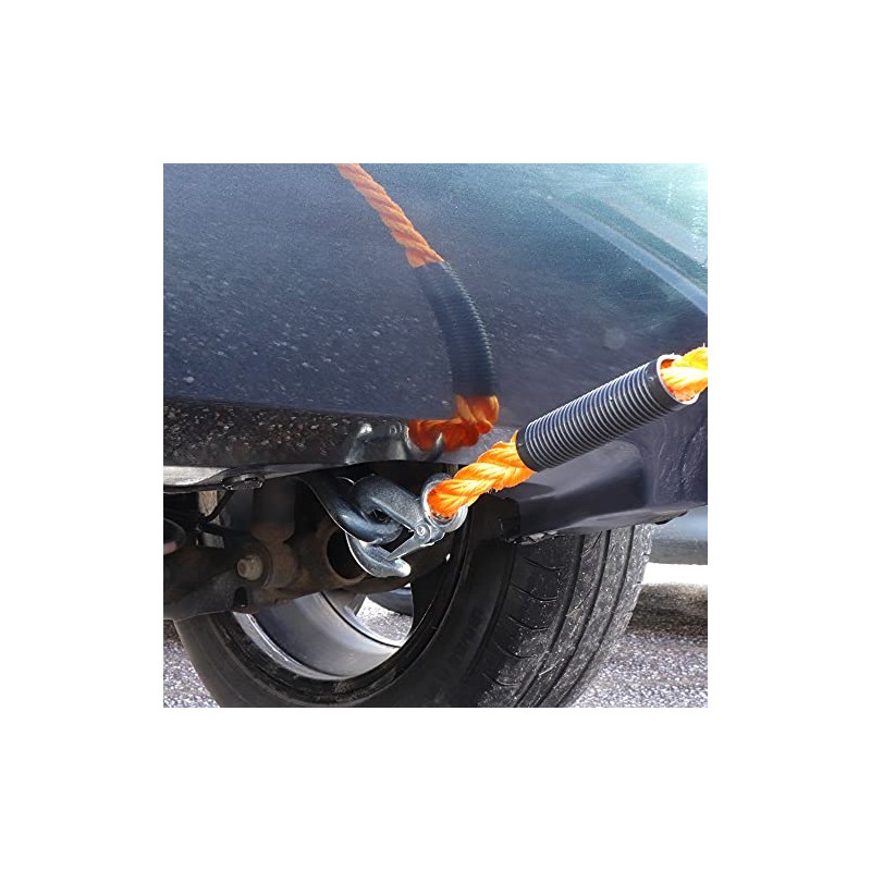 Streetwize - Braided Towing Rope with Metal S Hooks -