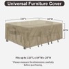 PureFit Patio Furniture Covers, Outdoor Table Furniture Cover Waterproof Rectangle,