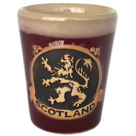 Glen Appin Shot Cup Stoneware Scotland 1.5 fl oz(44ml) (Lion Rampant - Red)