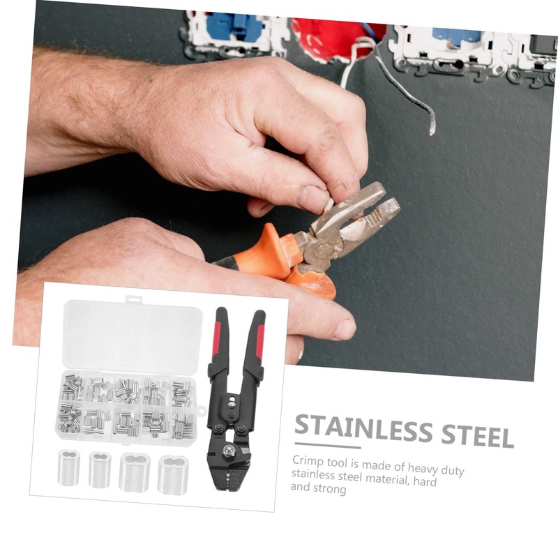 ABOOFAN 1 Set Stainless Steel Ferrule Crimping Tool Kit for
