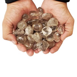 Polished Smoky Quartz Gemstone Tumbled Stone 1 Lb