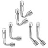 Pack of 6 Valve Extension Car Valve 45 Degrees 90