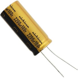 Nichicon UFW Audio Grade Electrolytic Capacitor, 2200uF @ 100V, 20% Tolerance