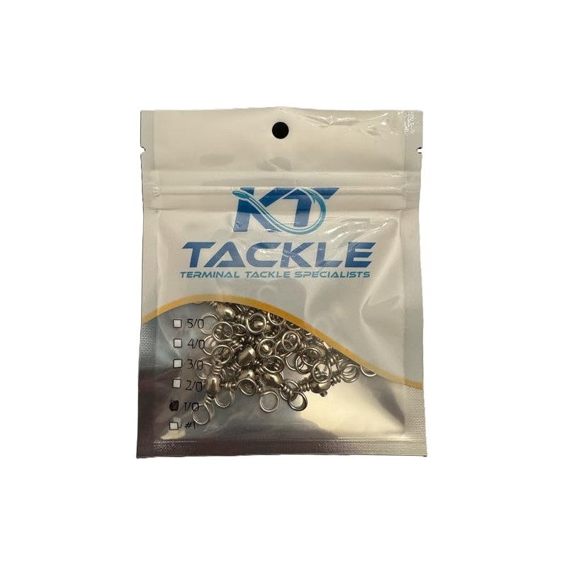 KT Tackle Sea fishing 3 way swivels 4 sizes avaliable