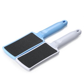 JewelryWe 2 Pieces Foot File Foot File Callus Remover Pedicure Rasp Foot File Double Sided KALLUS Remover Blue White Black