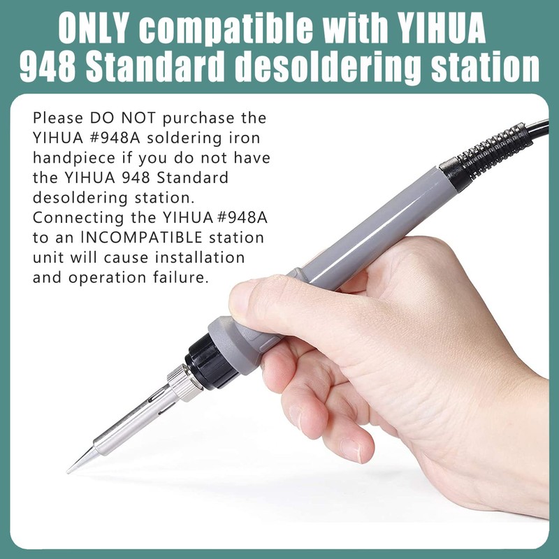 YIHUA #948A Replacement Soldering Iron Handpiece/Handle for YIHUA 948 Standard
