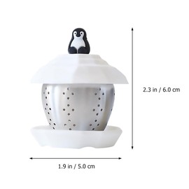 Luxshiny Penguin Tea Infuser: Stainless Steel Reusable Strainer for Loose Leaf - Cute Mesh Tea Filter for Home Use