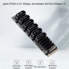 M.2 to SATA3.0 Adapter Card, 6Gbps High Speed ASM1166 M.2