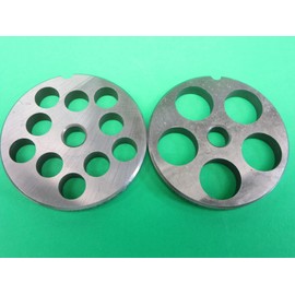 Size #12 COMBO set making sausage with your meat grinder. Includes 1/2" sausage grind AND 3/4" XLARGE grind holes. Fits Cabelas LEM Weston and others. 100% Stainless Steel