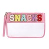 One Piece Cute Chenille Letter Zipper Pouch Portable Nylon Letter