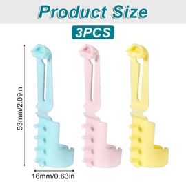 Yarn Guide Ring for Crocheting, Plastic Yarn Guide Adjustable for Yarn Guide Ring Crocheting Knitting Tool Crafts Accessories for Mom, Women (3PCS)