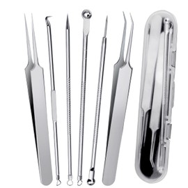 Blackhead Remover, Blackhead Remover Tool Made of Stainless Steel, Pimple Remover, Blackhead Remover with Box for Blackhead Remover Tool, Removes Blackhead Pimples and Pustules