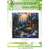 Xinpinzhou Creek Landscape 11ct Cross Stitch Kits, 11 CT Funny