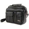 Ladies Mens Real Leather Travel Flight Shoulder Cross Body Organiser