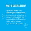 Super Seltzer Sparkling Water with Electrolytes and Vitamins, Berry Lemonade