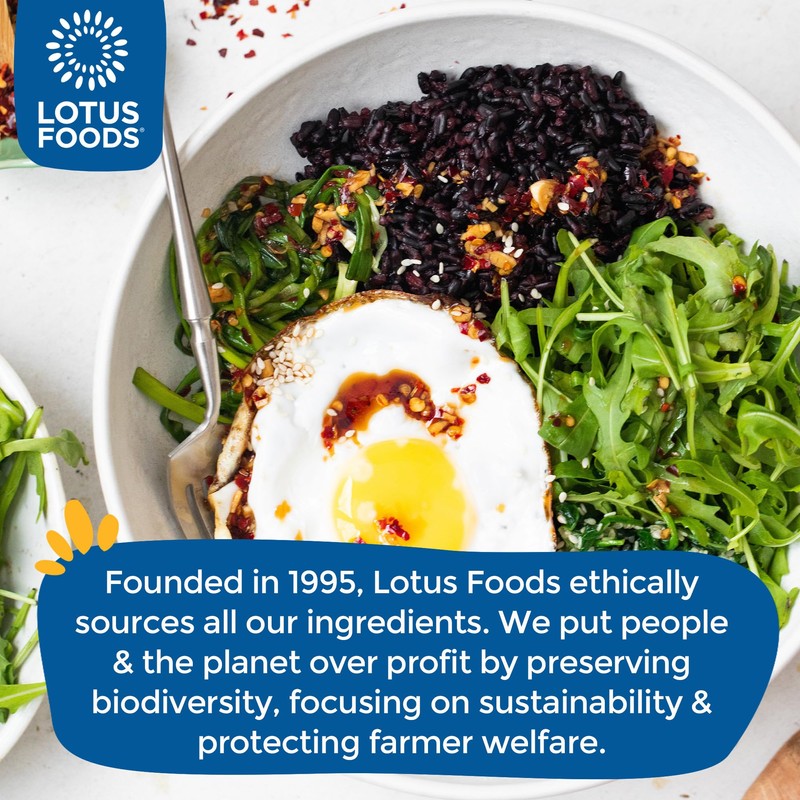 Lotus Foods Heirloom Forbidden Rice - Black Rice, Purple Rice,