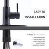 Ufaucet Kitchen Faucets with Pull Down Sprayer, Brushed Nickel High