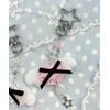 Wigo Ribbon Angel Keychain for Women, Pink
