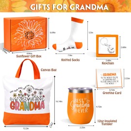 Gifts for Grandma, Grandma Gifts, Birthday Mothers Day Christmas Thanksgiving Gift Ideas for Grandmas Grandmother Nana Gigi from Granddaughter Grandson Grandchildren Grandkids, Best Grandmas Ever Gift