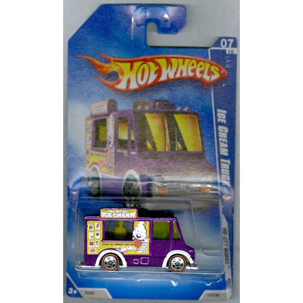 Hot Wheels 2009-113 Ice Cream Truck Red Line HW City