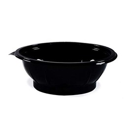VEPATIM 50 Salad Bowls Round Diameter 17.6 x 5.9 cm Black 600 ml (PET)
