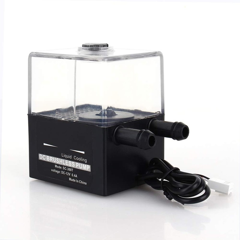 Zerone Water Cooling Pump, Sc-300t 12v DC Ultra Quiet 4W