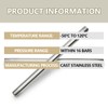 Bwintech 2 pieces 300 mm 1/2 inch male thread ×
