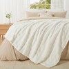 Topfinel Cuddly Blanket 130 x 150 cm White Bubble Blanket