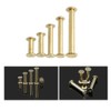 Wanfoou 100 Sets Binding Chicago Screws,5 Size Screw Posts Bookbinding