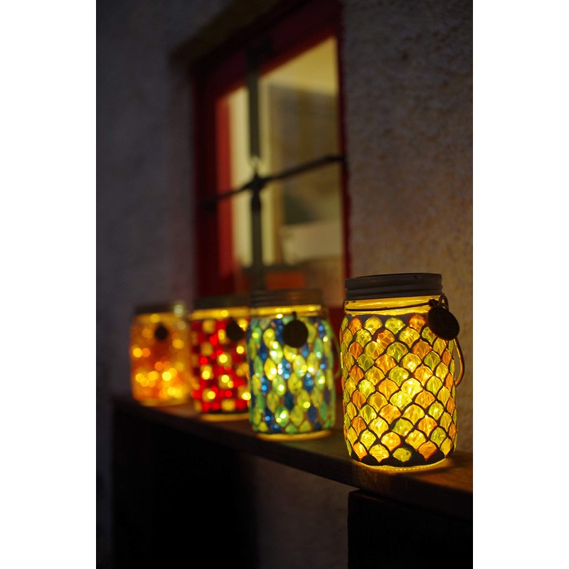 Kishima kisima etowaru LED Garden Light Solar Waterproof Mosaic Orange