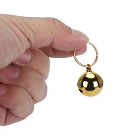 2pcs ILost Copper Bells with Crisp Sound for Dog Cat den Pet Collar Decoration Bells for Pet Klace and Dog Accessories. (Gold)