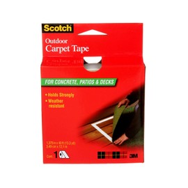 Scotch Outdoor Carpet Tape for Concrete, Patios & Decks, 1.3 in x 13 yd, 1 Roll | 3M