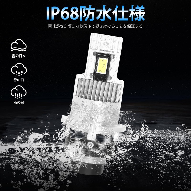 D2S LED Headlight, Compatible with Vehicle Inspection, D2R LED Pon,