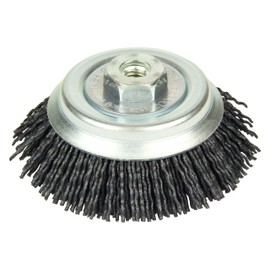 SK11 Safety Strong Bevel Brush for Disc Grinders, 3.7 inches (95 mm), Medium #120