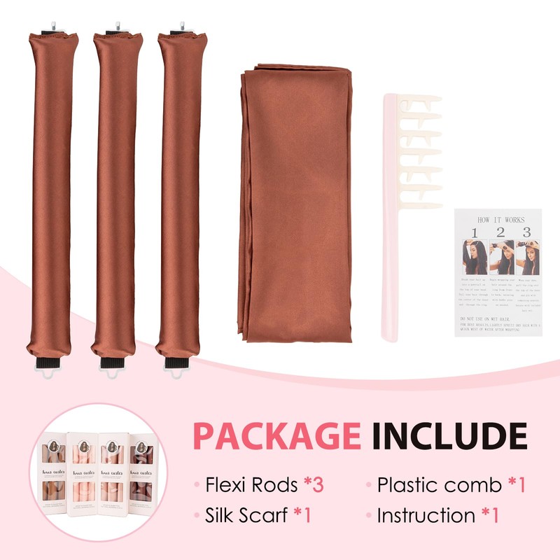 Heatless Curling Set for Long and Short Hair Jumbo Foam