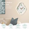 JUSTUP Wall Clock, 12 Inch Modern Wall Clock, Creative Rhombus