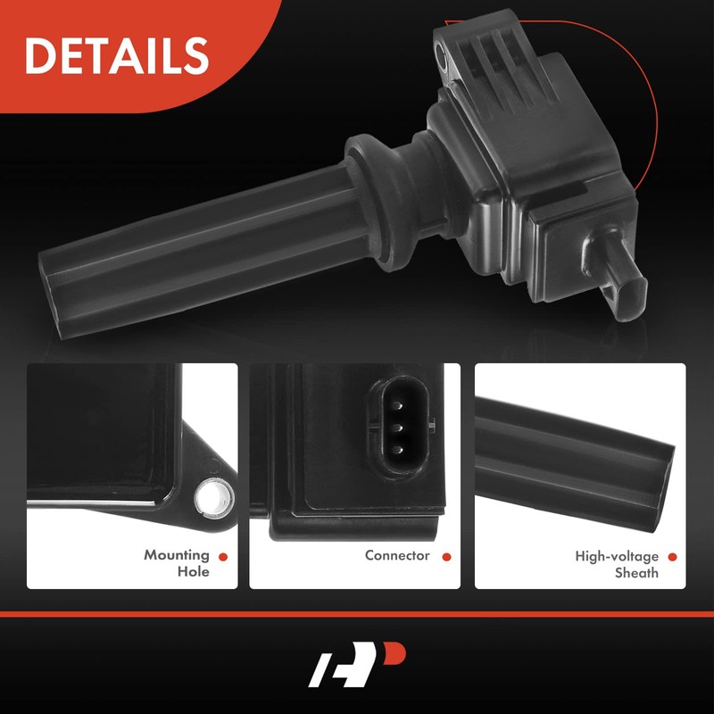 A-Premium Juego de 4 bobinas de encendido compatible con Ford