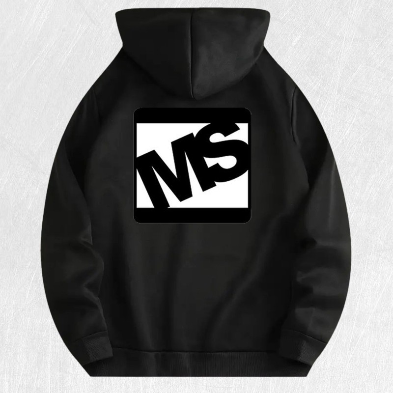 MS Logo Graphic Hoodie 100% Cotton US Warehouse 7 ColorsColor: