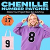 Tenjour 8" Chenille Number Patches Large Iron on Number Patches