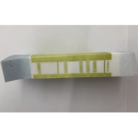 NF String Currency Straps-Self Sealing Money Bands, $10,000 Mustard, 100 pack, by NF Strin