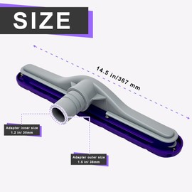 Floor Nozzle Replacement for ProTeam Vacuums | 14.5” Wide Hard Floor Tool | Compatible with ProTeam 10QT/6QT & Hoover C2401 | Replaces Model 101446, 100623